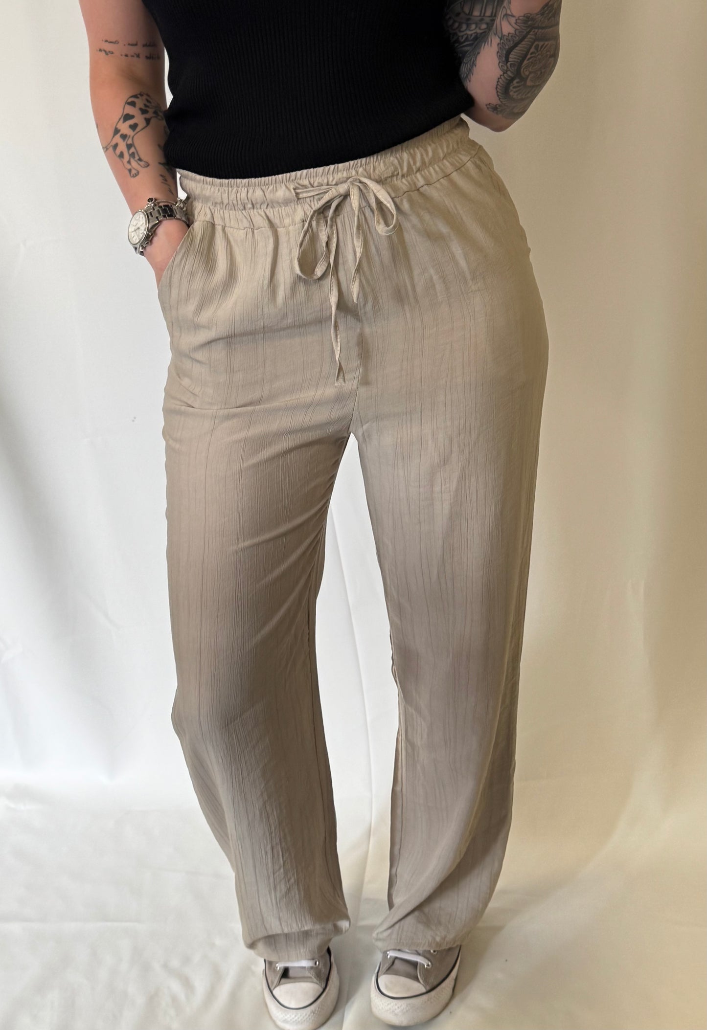 Evi Wide leg Taupe