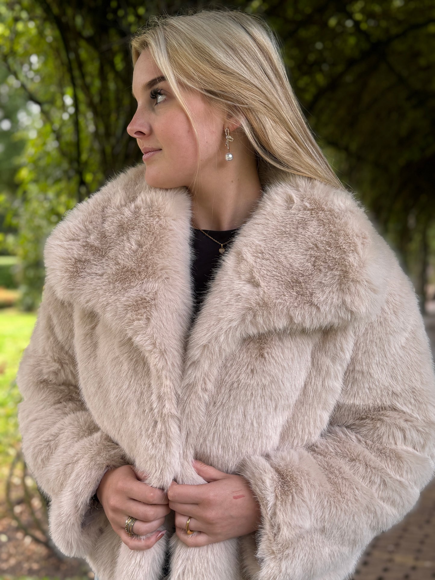 Fur Jacket Beige