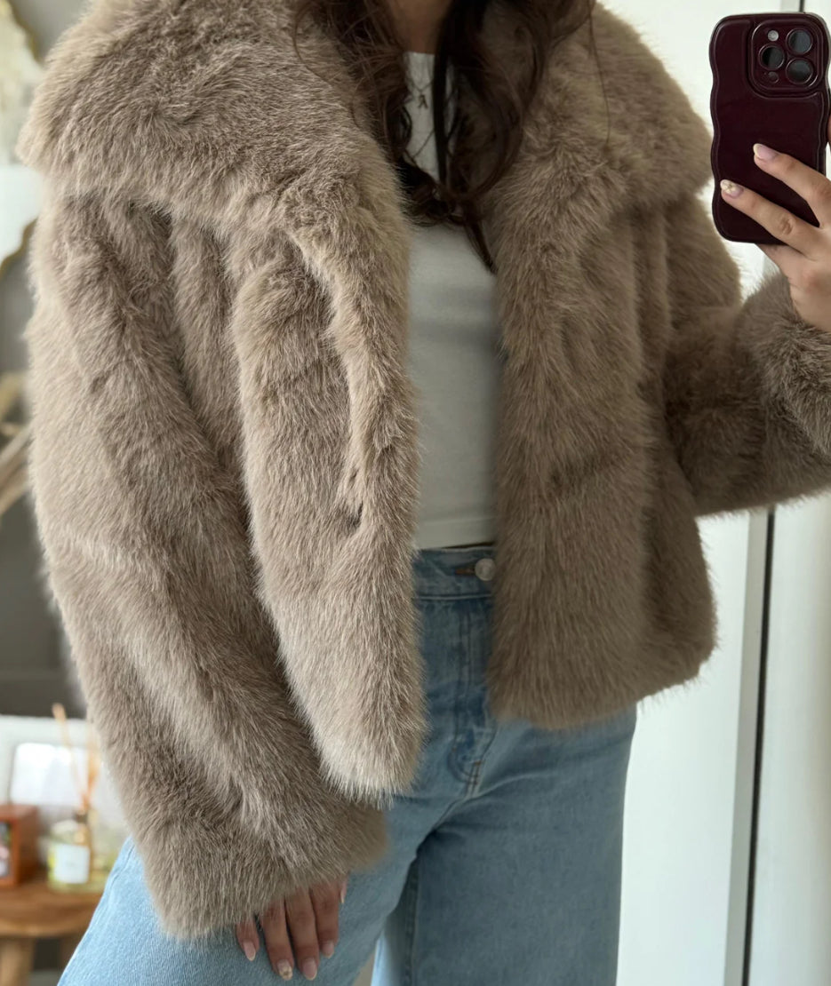 Fur Jacket Camel