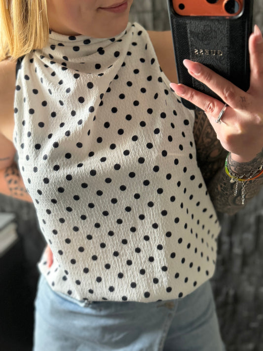 Simply Dot Haltertop
