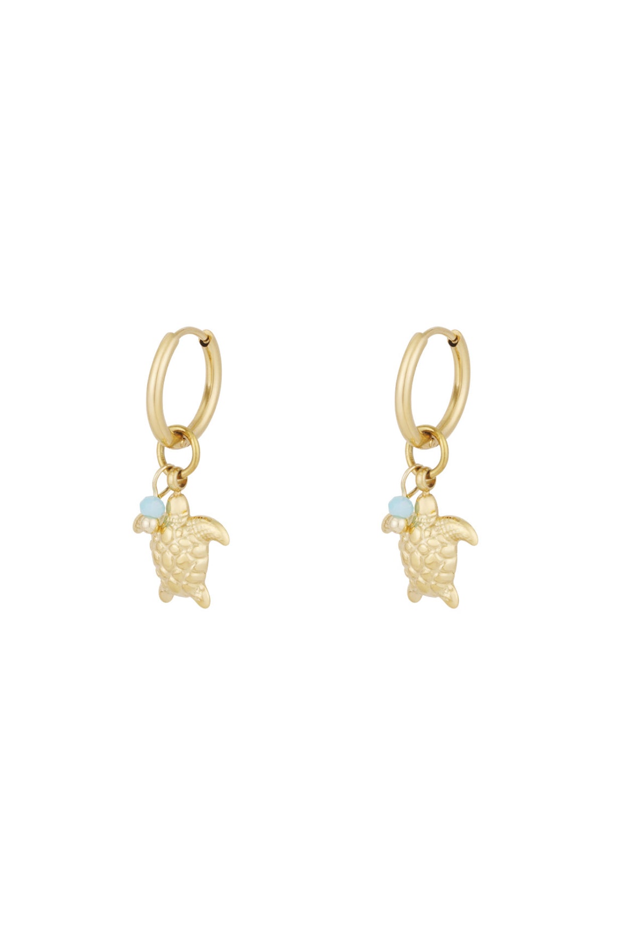 Turtle Oorbellen Goud