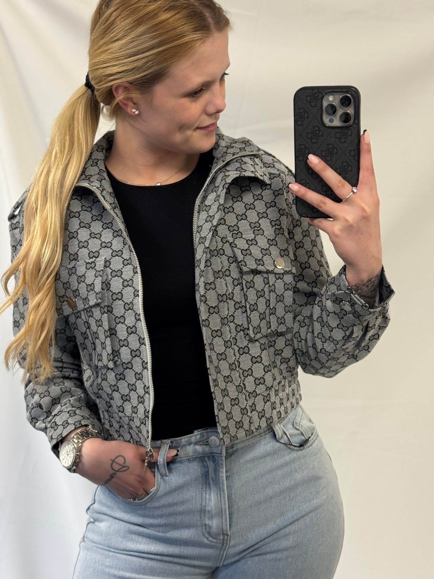 Iconic Bomber Grijs