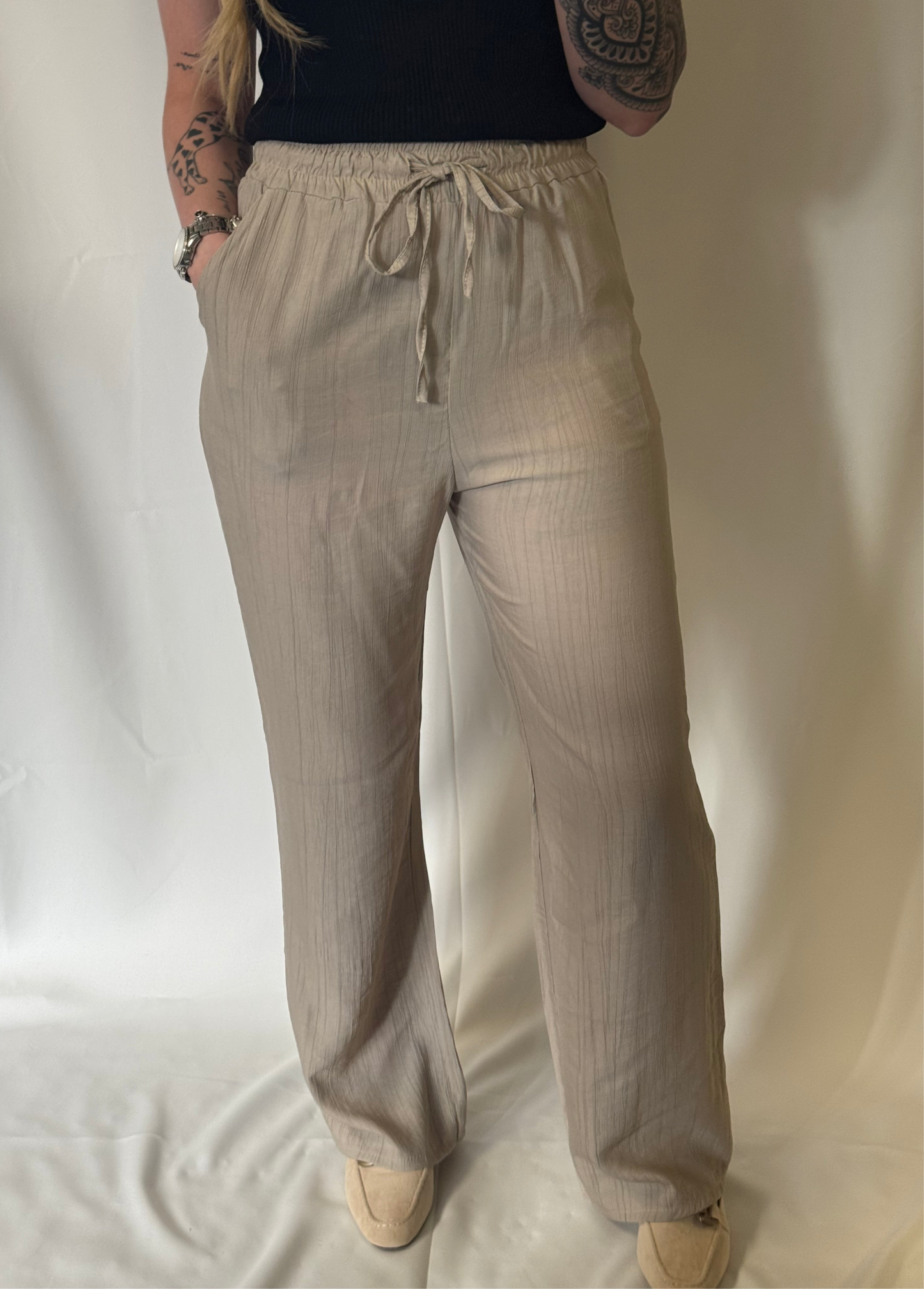 Evi Wide leg Taupe