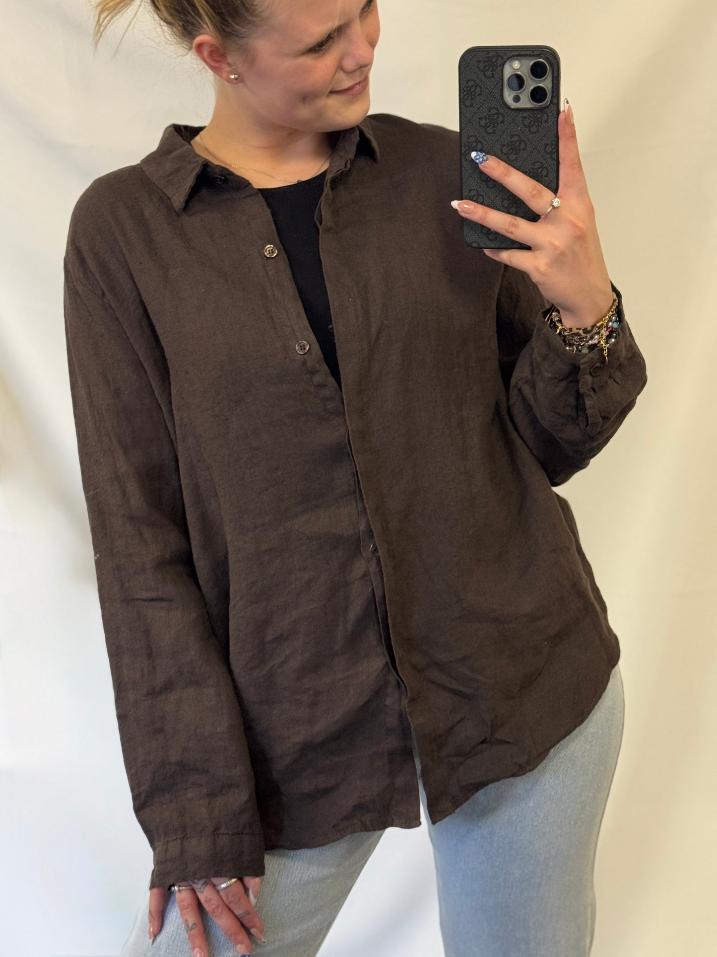 Oversized Blouse Bruin