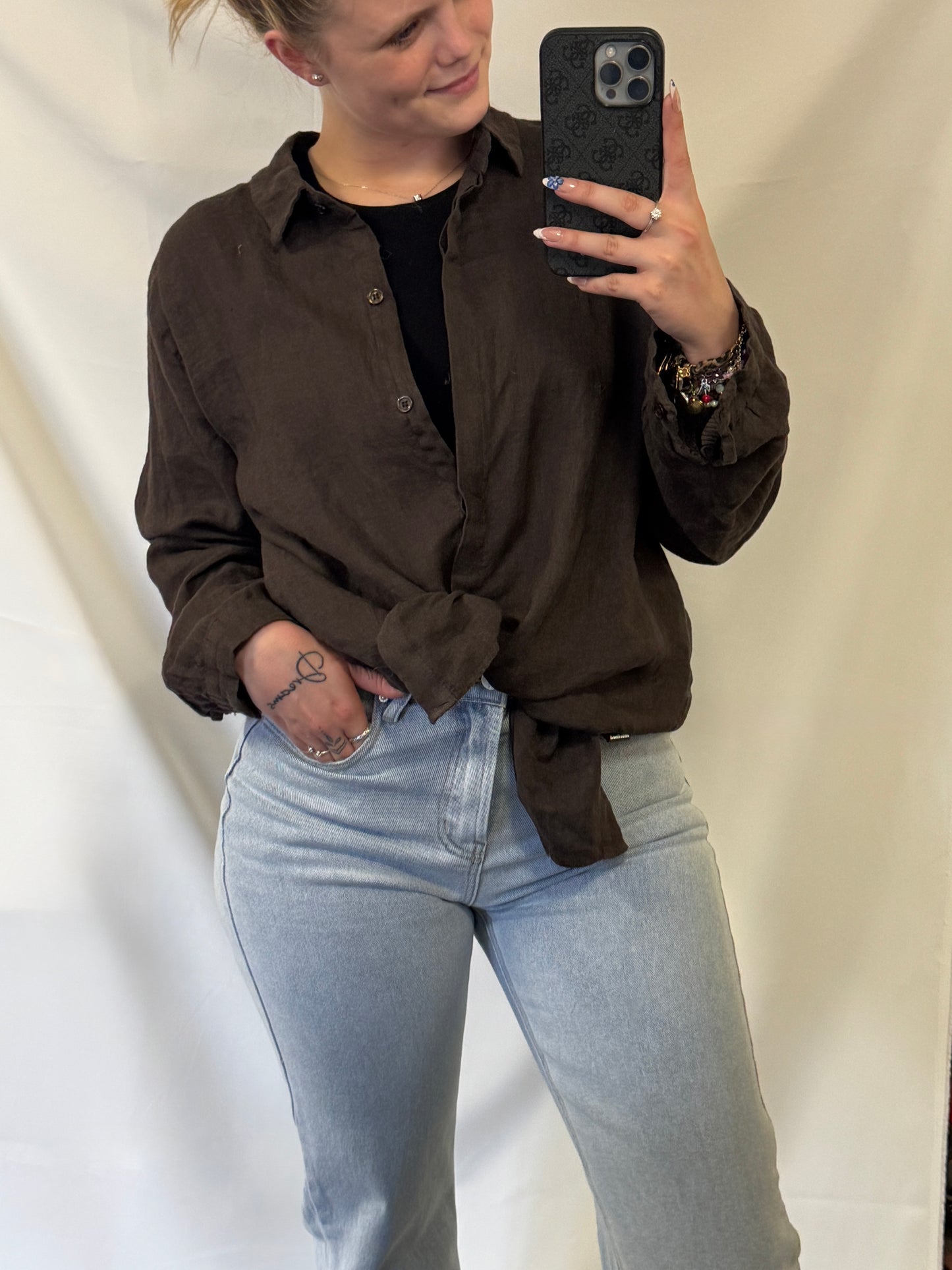 Oversized Blouse Bruin