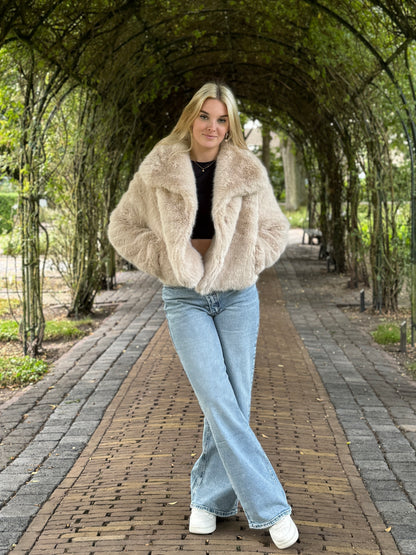 Fur Jacket Beige