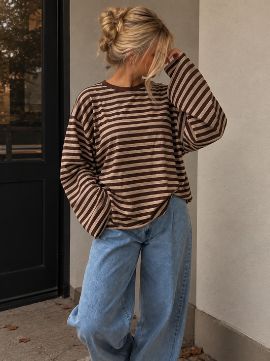 Striped Longsleeve Espresso