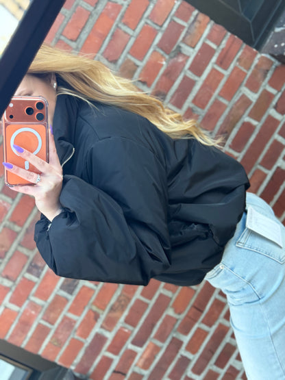 Puffer Bomber Zwart