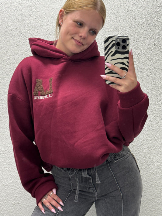LA Hoodie Bordeaux
