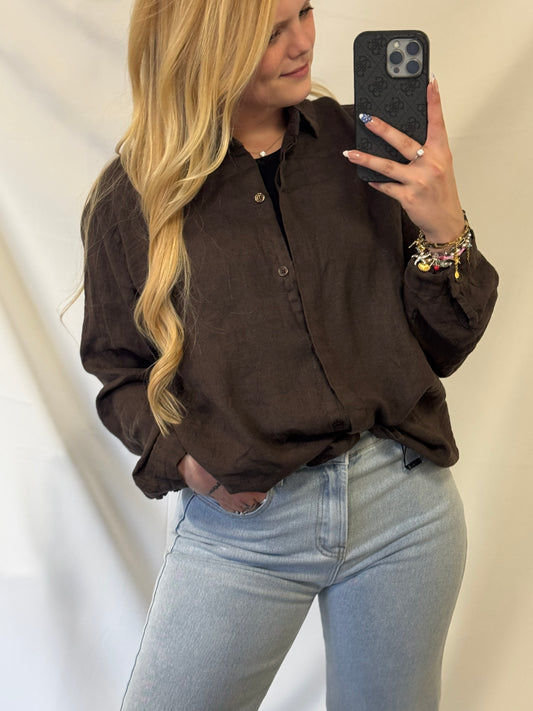 Oversized Blouse Bruin