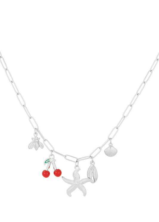 Charm Ketting Zilver