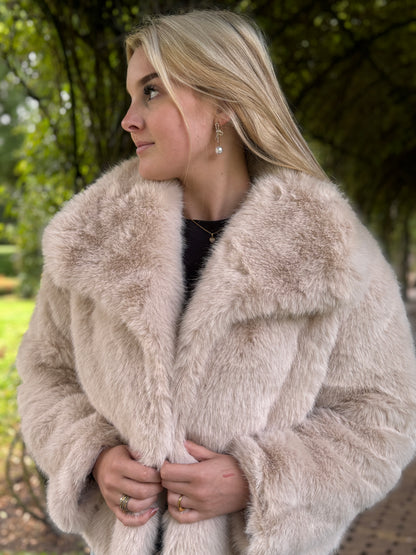 Fur Jacket Beige