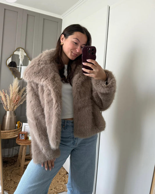 Fur Jacket Camel