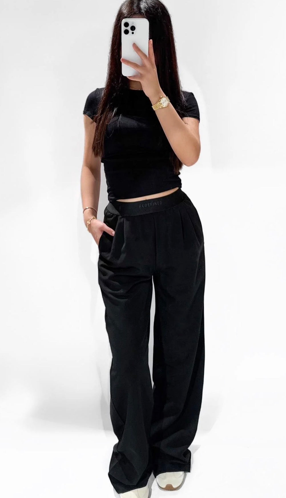 Redefined Trousers Zwart