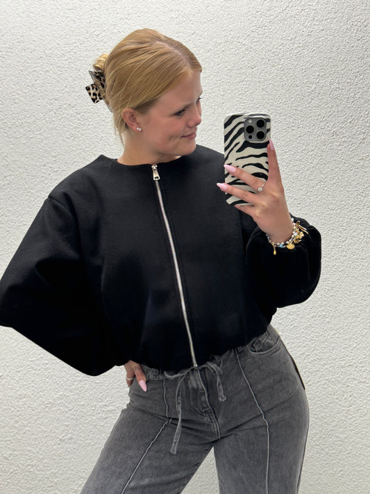 Soft Bomber Zwart