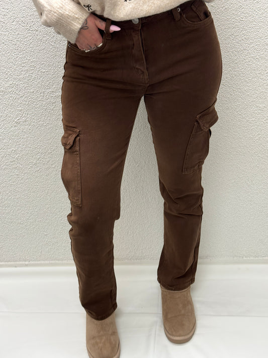 Cargo Jeans Bruin