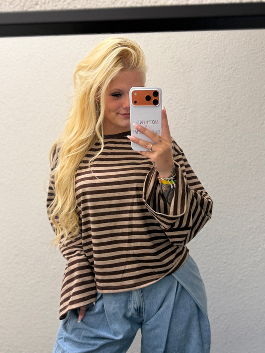 Striped Longsleeve Espresso