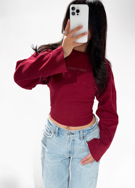 Redefined Longsleeve Bordeaux