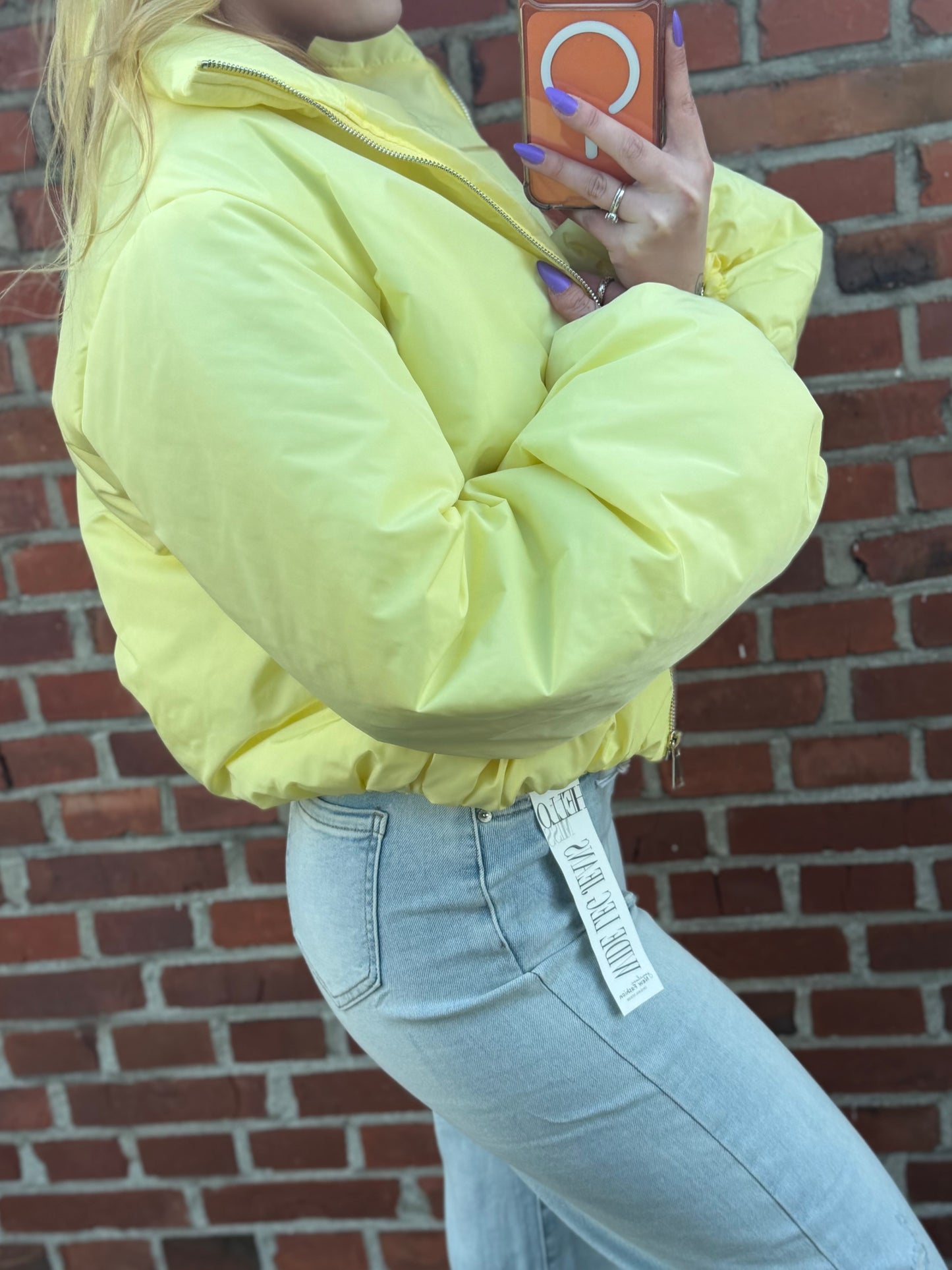 Puffer Bomber Geel