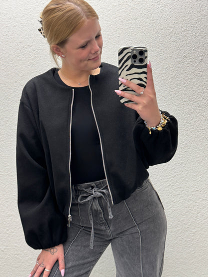 Soft Bomber Zwart