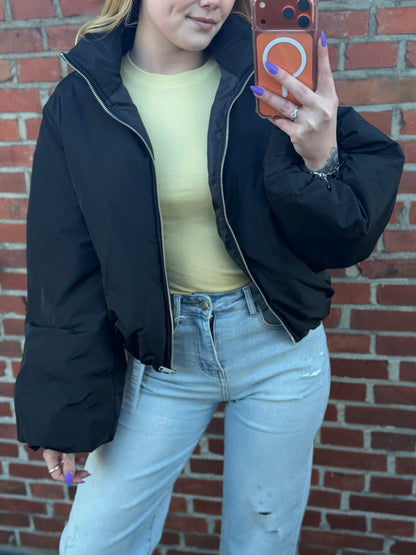 Puffer Bomber Zwart