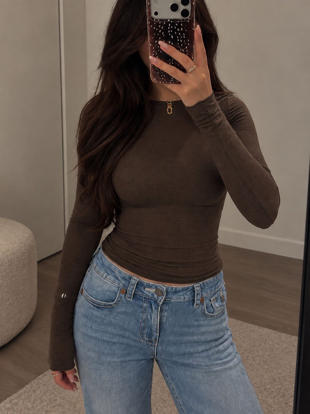 Basic Cashmere Top Bruin