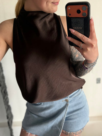Soft Satin Haltertop