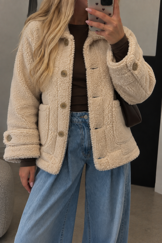 Teddy Jacket Beige