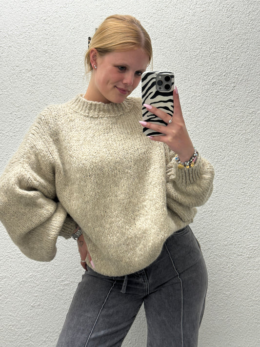 Knitted Sweater Beige