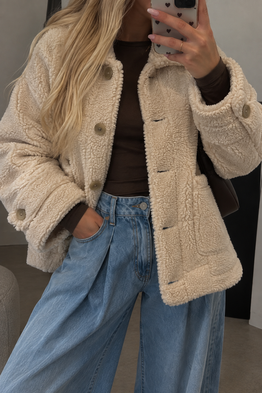 Teddy Jacket Beige