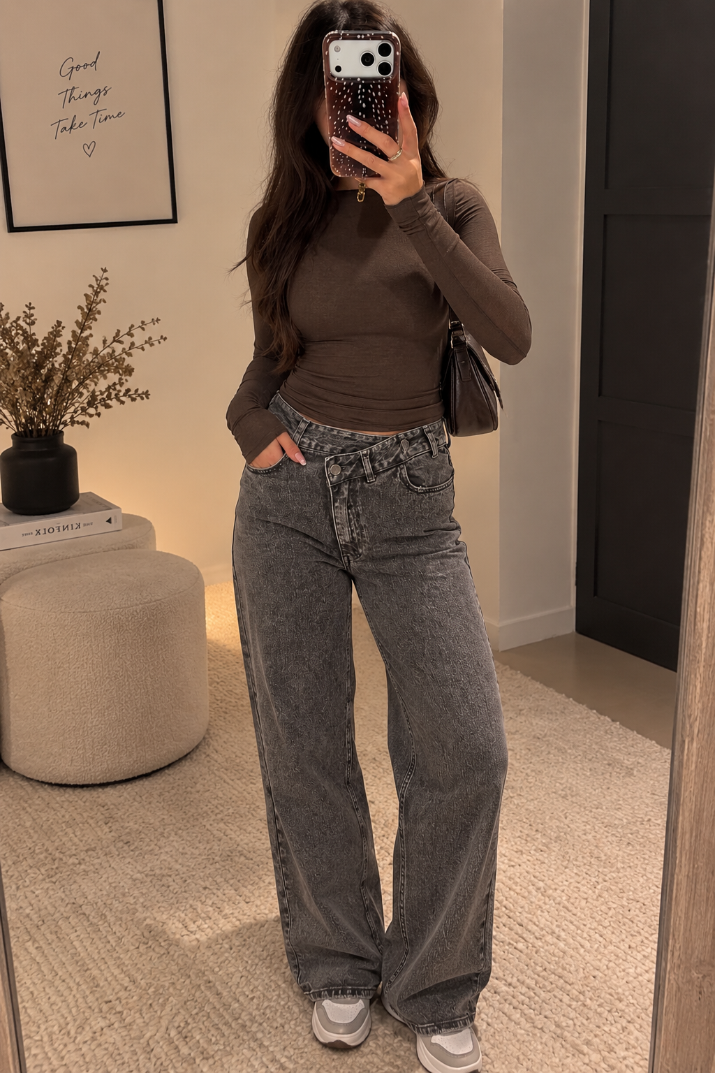 Maud Jeans Grijs