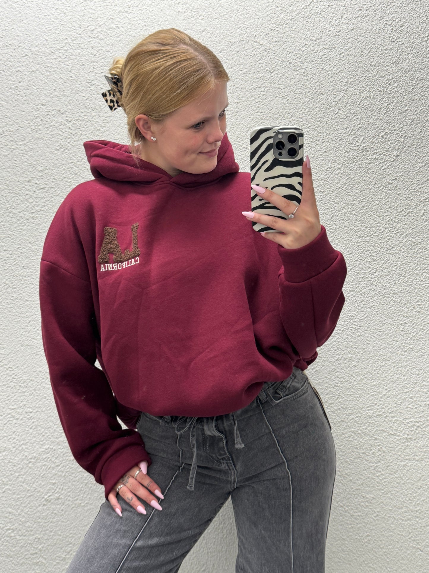 LA Hoodie Bordeaux