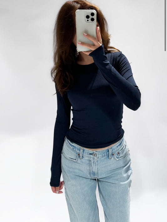 Mova Longsleeve Top Navy